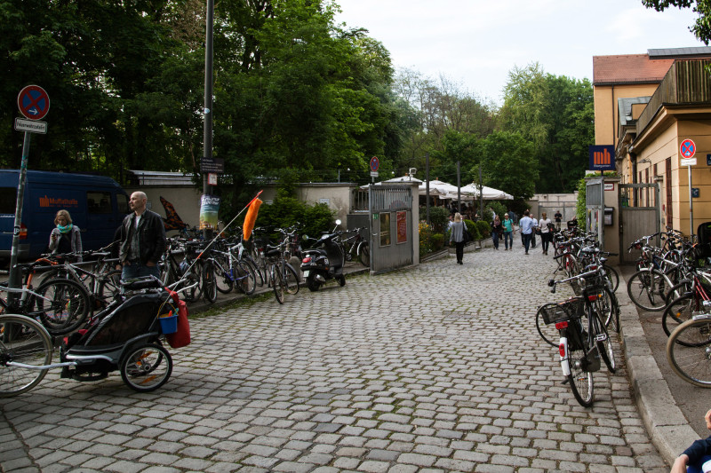 Biergarten am Muffatwerk - Eingang