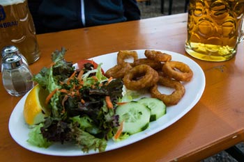 Schlösselgarten - Hauptspeise Calamari